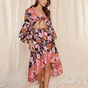 Raga Butterfly Cut Out Maxi Dress